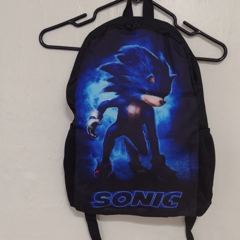 Sonic the Hedgehog Backpacks 3 in 1 Casual Daypack Set Durable Knapsack NWT